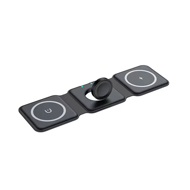 TechFlow™ 3-in-1 Foldable Magnetic Charging Station